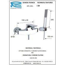 Смеситель для душа Remer Infinity I39