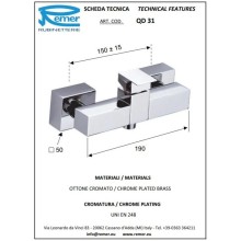 Смеситель для душа Remer Q-Design QD31