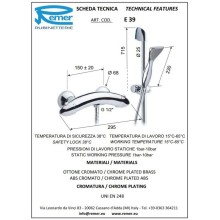 Термостат для душа Remer Eagle E39