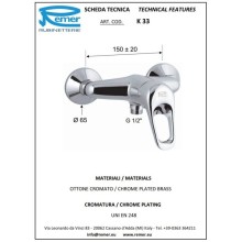 Смеситель для душа Remer Kiss K33