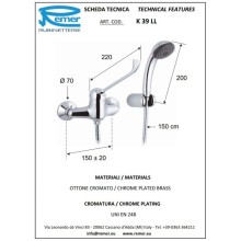 Смеситель для душа Remer Kiss K39LL