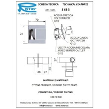 Смеситель для душа Remer SQ3 S633
