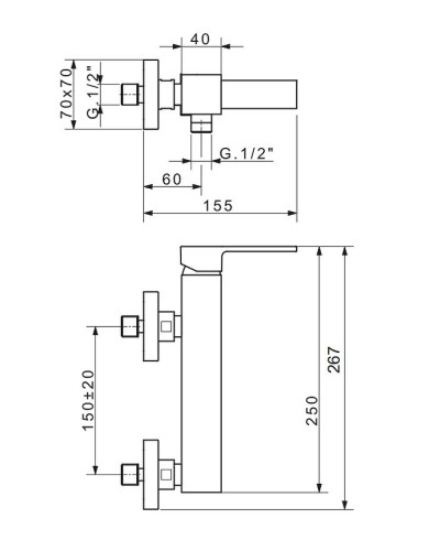 Смеситель для душа Migliore Kvant 18773 Хром