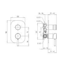 Смеситель для душа Migliore Fortis 18671 Хром