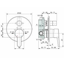 Смеситель для душа Ideal Standard Sesia A6945AA Хром