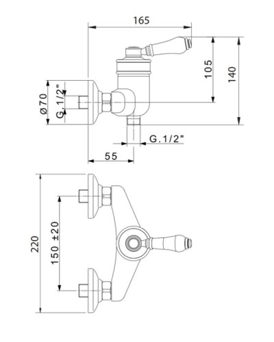 Смеситель для душа Migliore Ermitage 18620 Хром