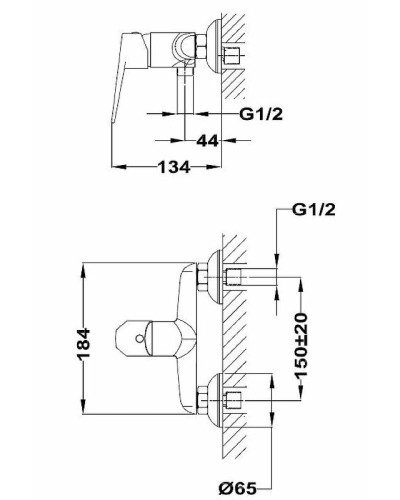 Смеситель для душа Teka Sineu 832321200 Хром