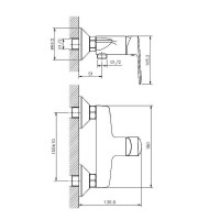 Смеситель для душа Koller Pool Line LN0450 Хром