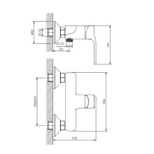 Смеситель для душа Koller Pool Stream ST0450 Хром