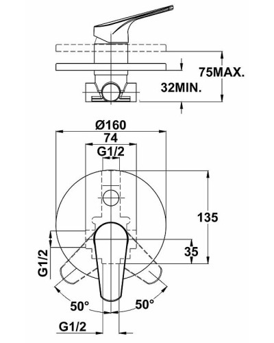 Смеситель для ванны Teka Alcudia 461716200 Хром