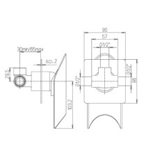 Смеситель для душа Paini Morgana 73CR690