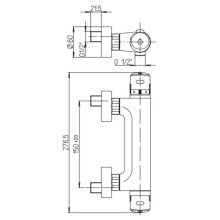 Термостат для душа Paini Cooper 80CR511TH