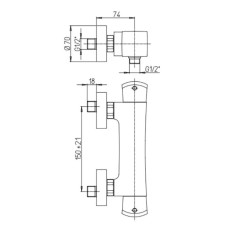 Термостат для душа Paini Lady 89PA511TH