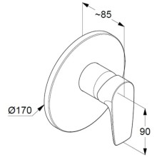 Смеситель для душа Kludi Pure&Solid 346550575