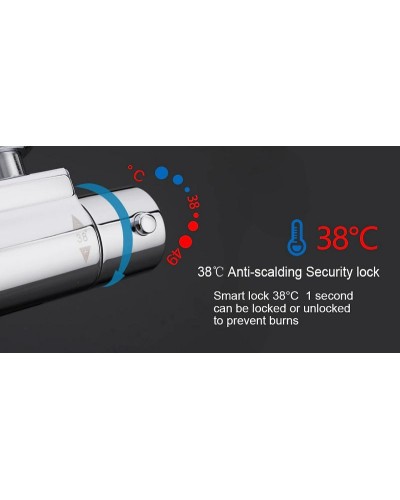 Смеситель для душа Gappo G2090 с термостатом Хром