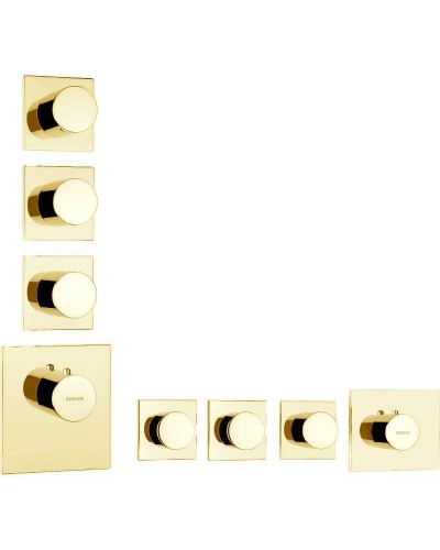 Смеситель для душа Bossini Oki Outlets Z031205.021 с термостатом Золото