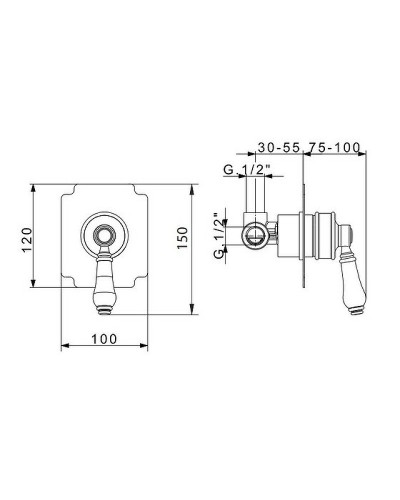 Смеситель для душа Migliore Ermitage 18630 Золото