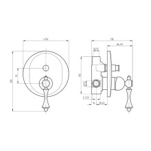 Смеситель для душа Migliore Bomond 26892 Золото