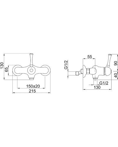 Смеситель для душа Migliore Dallas 18607 Золото