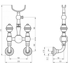 Смеситель для душа Migliore Cristalia 18582 Бронза