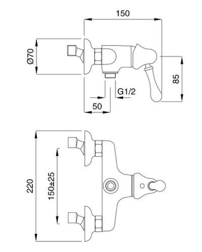 Смеситель для душа Migliore Maya 18930 Золото