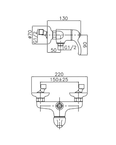 Смеситель для душа Migliore Lem 25868 Бронза