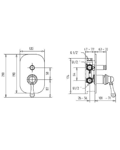 Смеситель для душа Migliore Maya 18933 Золото