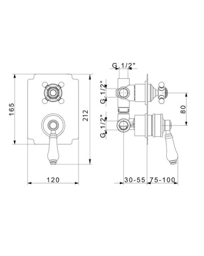 Смеситель для душа Migliore Ermitage 18632 Золото
