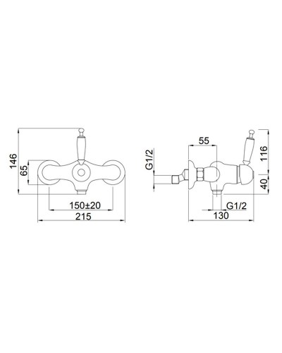 Смеситель для душа Migliore Oxford 19115 Тосканская бронза