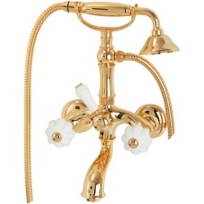 Смеситель для ванны Migliore Olivia 19020 Золото Белый