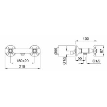 Смеситель для душа Migliore Lady 18853 Золото