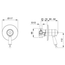 Смеситель для душа Migliore Oxford 19180 с термостатом Золото