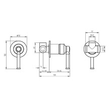 Смеситель для душа Migliore Ermitage Mini 30852 Черный матовый