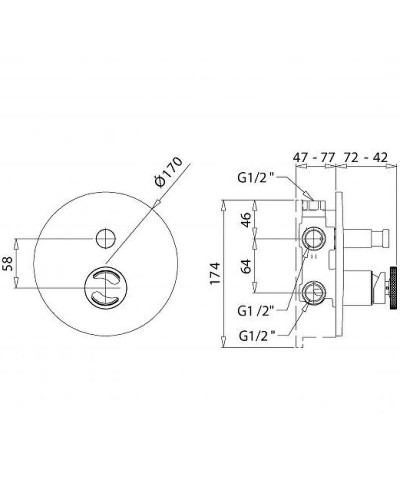 Смеситель для душа Migliore Reversa 28191 Хром
