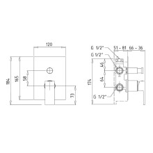 Смеситель для душа Migliore Kvant 30439 Черный матовый