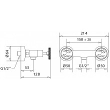 Смеситель для душа Migliore Reversa 28200 Золото