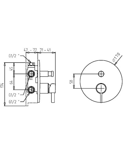 Смеситель для душа Migliore Sirius 28186 Золото