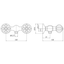 Смеситель для душа Migliore Olivia 19006 Хром