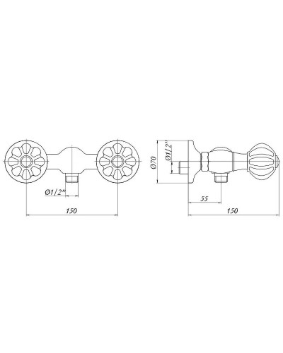 Смеситель для душа Migliore Olivia 19006 Хром