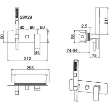 Смеситель для душа Allen Brau Infinity 5.21011-31 Черный матовый
