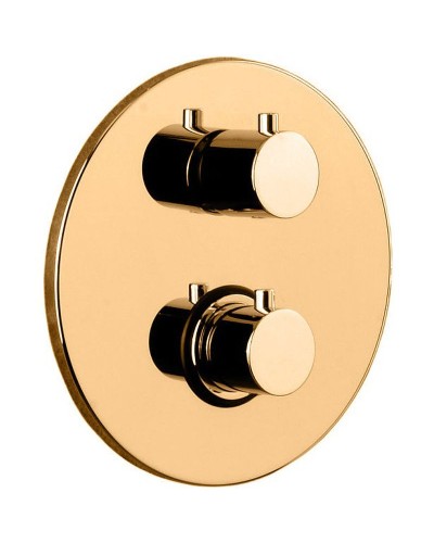 Смеситель для душа Paffoni Light LIQ019HG с термостатом Золото медовое