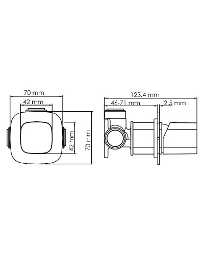 Смеситель для душа WasserKRAFT Naab 8651 Хром