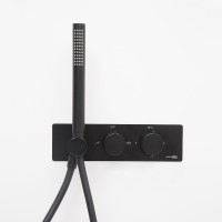 Смеситель для душа WasserKRAFT Elbe 7488 Thermo с термостатом Черный