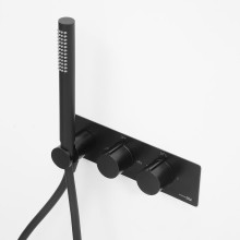 Смеситель для душа WasserKRAFT Elbe 7488 Thermo с термостатом Черный