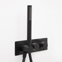 Смеситель для душа WasserKRAFT Elbe 7488 Thermo с термостатом Черный