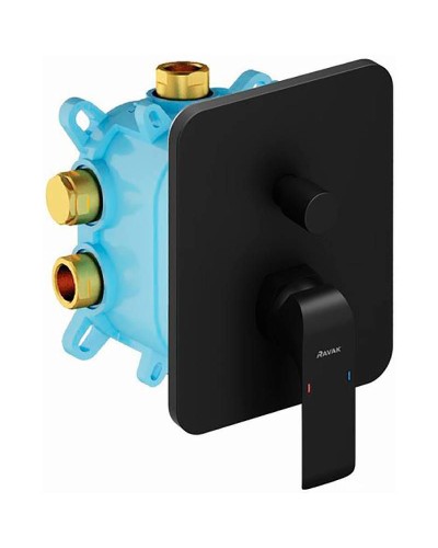 Смеситель для душа Ravak Flat FL 065.20 X070179 Черный матовый