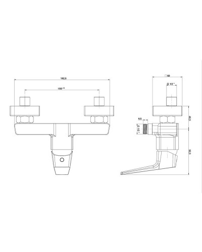 Смеситель для душа Paini Bari RTCR511 Хром