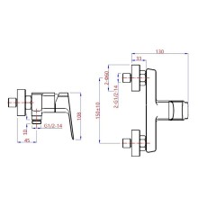 Смеситель для душа Paini Viva Style P4CR511 Хром