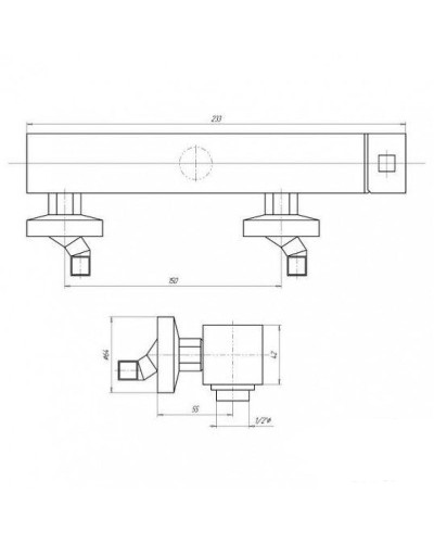 Смеситель для душа Migliore Stone 19644 Хром