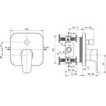 Смеситель для душа Ideal Standard Ceraplan III A6115AA Хром